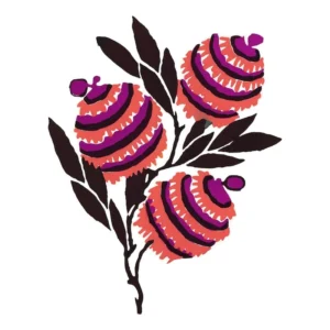 Stylizowana ilustracja kwiatowa